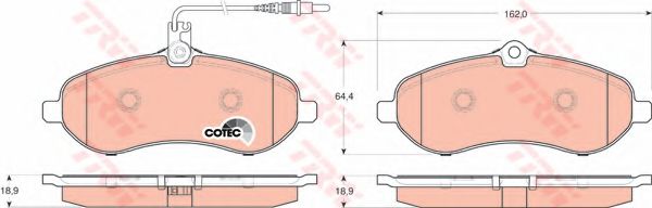 Гальмівні колодки, дискові BLUEPRINT арт. GDB1718