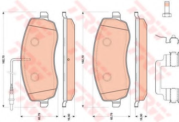 Гальмівні колодки BOSCH арт. GDB1820