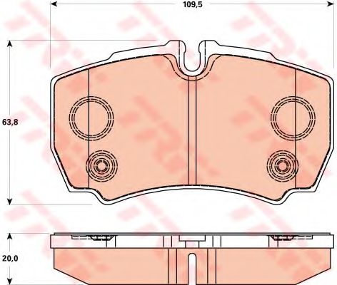 Гальмівні колодки BREMBO арт. GDB1901