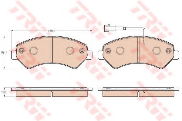 GDB1982  TRW - Гальмівні колодки до дисків BREMBO арт. GDB1982