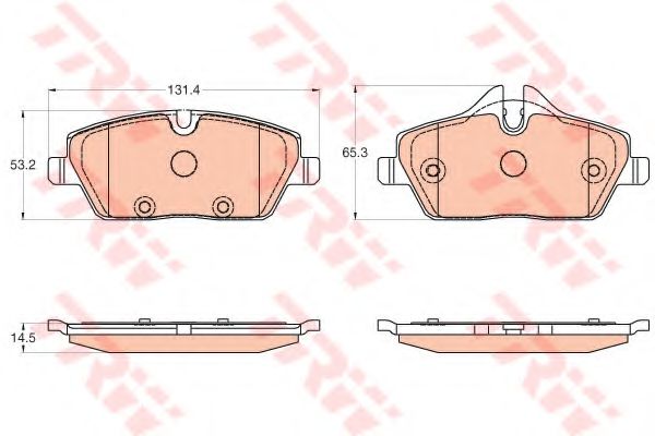 Гальмiвнi колодки дисковi BREMBO арт. GDB2038