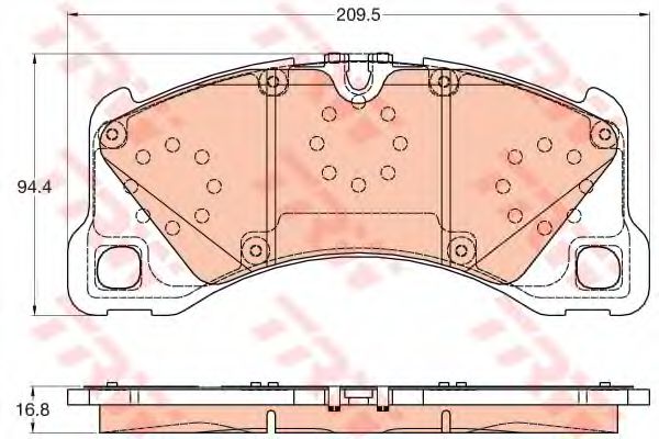 Гальмівні колодки, дискові BREMBO арт. GDB2052