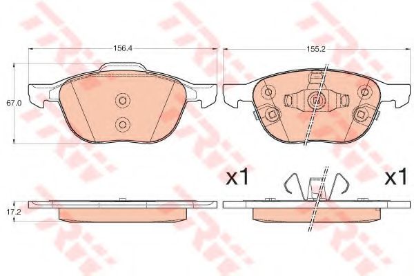 Гальмівні колодки  арт. GDB2059