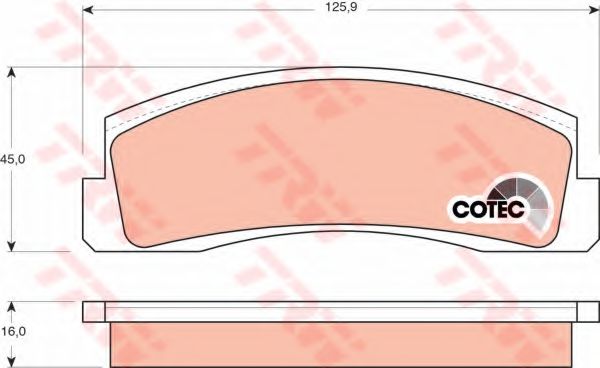 Колодка гальм. ВАЗ 2121, 2123 передн. (вир-во TRW) BREMBO арт. GDB265