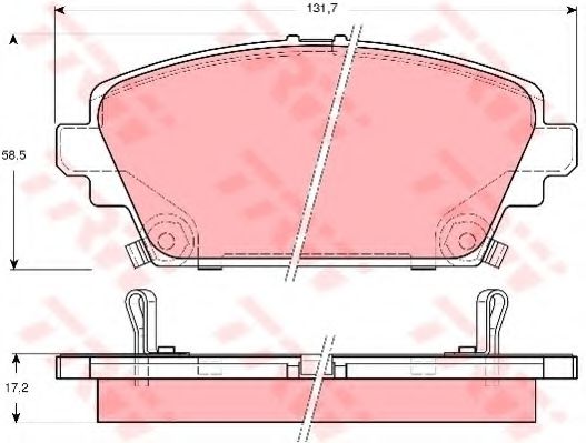 Гальмівні колодки дискові HONDA - MG Accord/Accord Estate/Wagon/ZR BOSCH арт. GDB3186