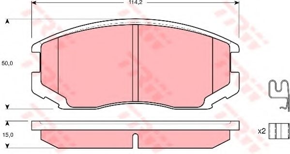 Гальмівні колодки BLUEPRINT арт. GDB3214