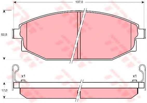 Гальмівні колодки, дискові BLUEPRINT арт. GDB3232