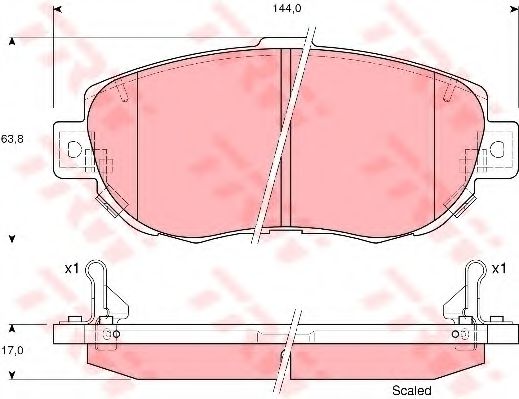 GDB3235  TRW - Гальмівні колодки до дисків BREMBO арт. GDB3235