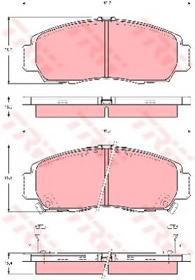 GDB3240  TRW - Гальмівні колодки до дисків NIPPARTS арт. GDB3240