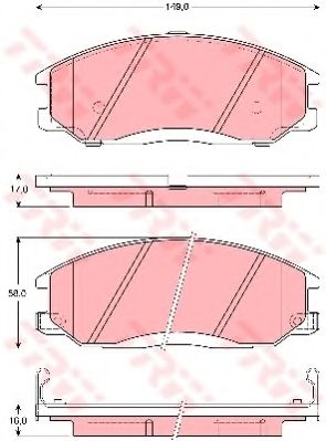 Гальмівні колодки BOSCH арт. GDB3257