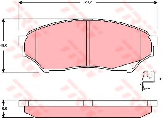 Гальмівні колодки HERTHBUSSJAKOPARTS арт. GDB3270