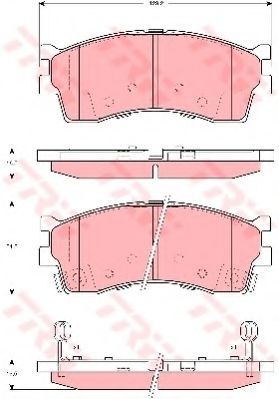 GDB3285  TRW - Гальмівні колодки до дисків JAPANPARTS арт. GDB3285