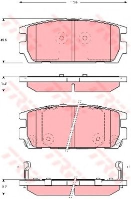 Гальмівні колодки, дискові BLUEPRINT арт. GDB3296