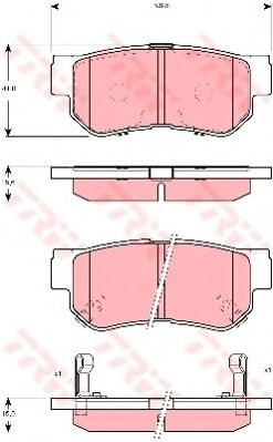 Гальмівні колодки, дискові HSB арт. GDB3298