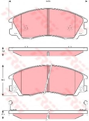 РљРѕРјРїР»РµРєС‚ РіР°Р»СЊРјС–РІРЅРёС… РєРѕР»РѕРґРѕРє Р· 4 С€С‚. РґРёСЃРєС–РІ NIPPARTS арт. GDB3299