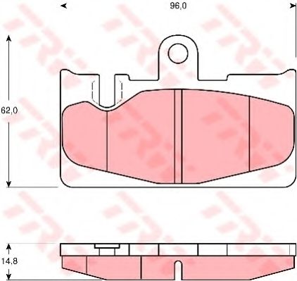 Гальмівні колодки дискові LEXUS LS 430 BLUEPRINT арт. GDB3323