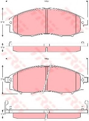 Гальмівні колодки, дискові BREMBO арт. GDB3340