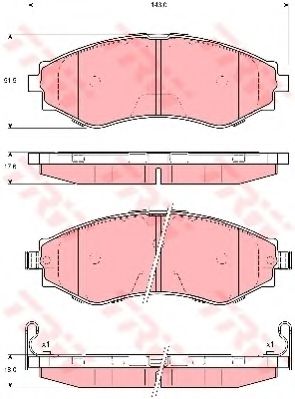 Гальмівні колодки JAPANPARTS арт. GDB3345