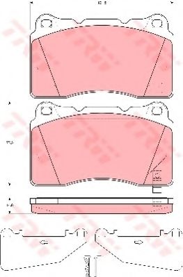 GDB3349  TRW - Гальмівні колодки до дисків JAPANPARTS арт. GDB3349