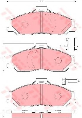 Гальмівні колодки, дискові BREMBO арт. GDB3353