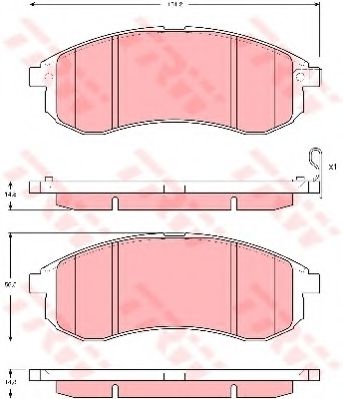 Гальмівні колодки BREMBO арт. GDB3380