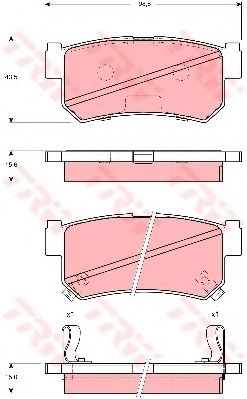 Гальмівні колодки NIPPARTS арт. GDB3382