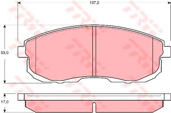 Гальмівні колодки BOSCH арт. GDB3390