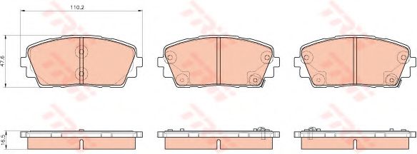 Гальмівні колодки CIFAM арт. GDB3535