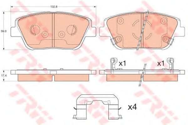 GDB3540  TRW - Гальмівні колодки до дисків BREMBO арт. GDB3540