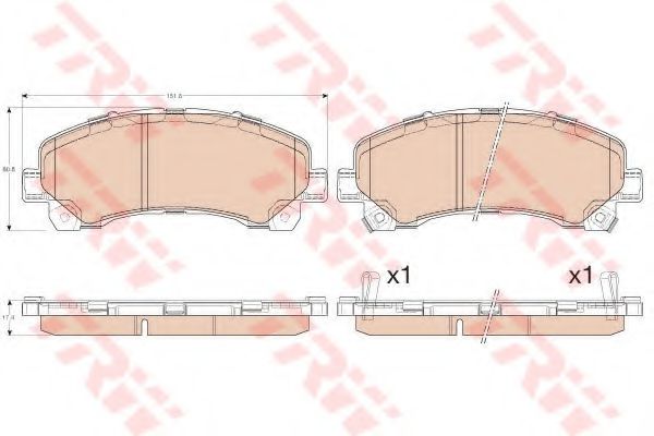 Гальмівні колодки дискові ISUZU D-Max/Rodeo 