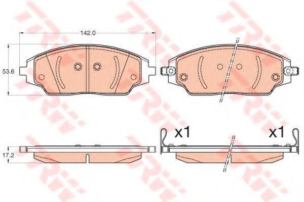 Гальмівні колодки, дискові ABS арт. GDB3579