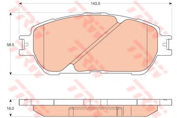 GDB3610  TRW - Гальмівні колодки до дисків BREMBO арт. GDB3610