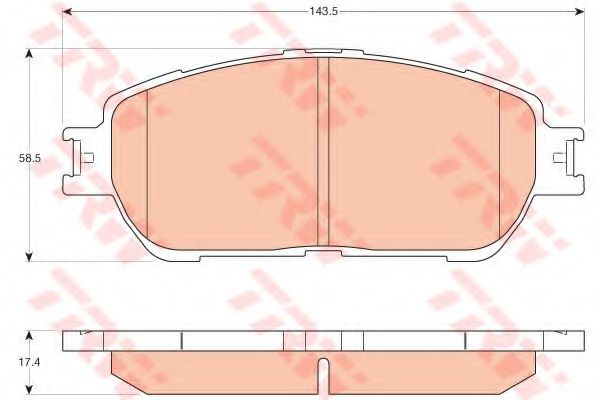 Гальмівні колодки дискові TOYOTA Camry(V30) 