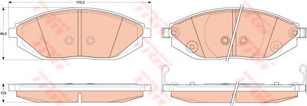 Гальмівні колодки JAPANPARTS арт. GDB4606