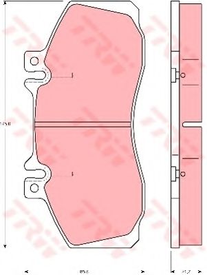 Гальмівні колодки дискові MERCEDES 507D/508D/510/512D Vario/609D/611D/612D Vario/614D Vario/615D Va SCTGERMANY арт. GDB5050