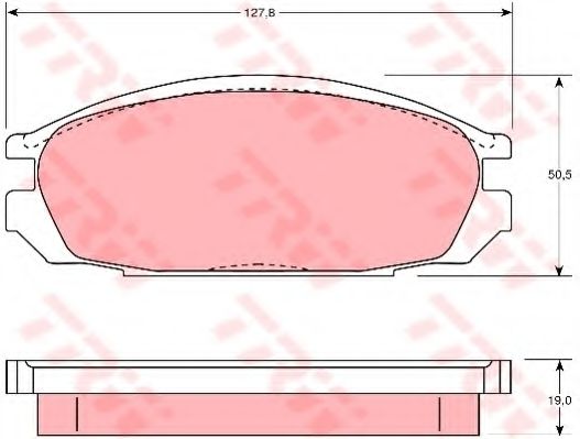 Гальмівні колодки дискові NISSAN Patrol GR BREMBO арт. GDB745