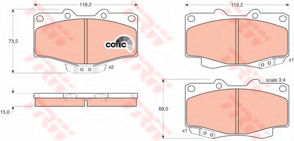 РљРѕРјРїР»РµРєС‚ РіР°Р»СЊРјС–РІРЅРёС… РєРѕР»РѕРґРѕРє FRICTION MASTER арт. GDB797