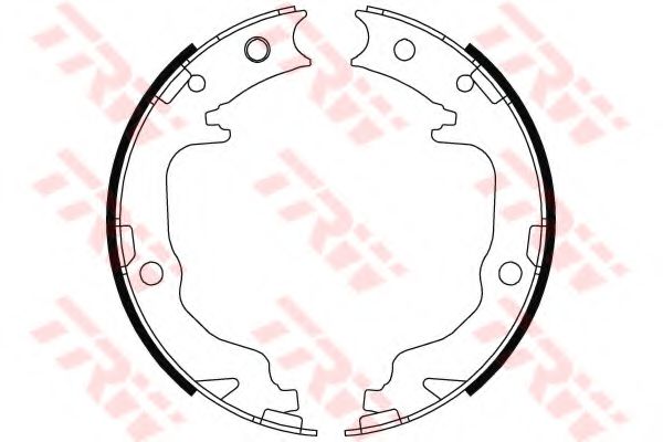 Колодка гальм. барабан. MITSUBISHI GALANT, задн. (вир-во TRW) BOSCH арт. GS8804