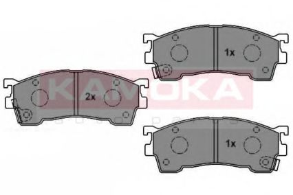 Гальмiвнi колодки дисковi MAZDA 323 BJ 98-04/626 GE/GF 91-02/PREMACY 99- ABS арт. JQ1011900