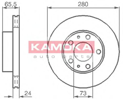 Гальмiвнi диски CITROEN JUMPER/FIAT DUCATO/PEUGEOT BOXER 94-02 DENCKERMANN арт. 1031534