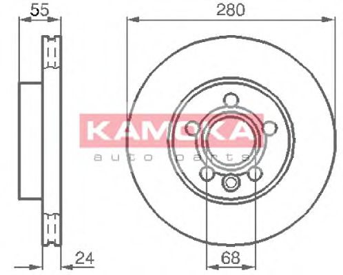 Гальмiвнi диски VW T4 1.9D/2.5TDI 90-03 BOSCH арт. 1032020