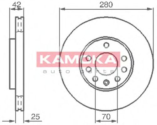 Гальмiвнi диски OPEL ASTRA II/III (G/H) 98-/ZAFIRA 98- LPR арт. 1032082