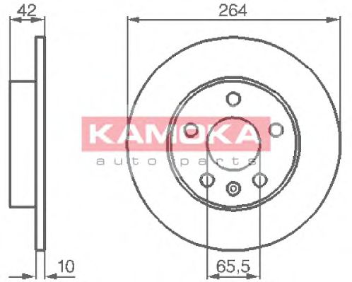 Гальмiвнi диски OPEL ASTRA G 95-05/ASTRA H 04- BOSCH арт. 1032088