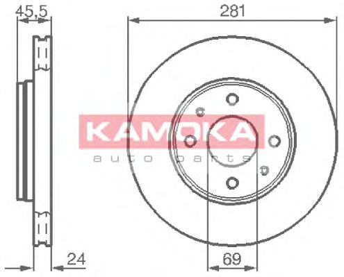 Гальмiвнi диски MITSUBISHI CARISMA 00-06/VOLVO S40/V40 95-03 BLUEPRINT арт. 1032136