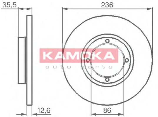 Гальмiвнi диски CHEVROLET SPARK 05-/DAEWOO MATIZ 98- BREMBO арт. 1032152