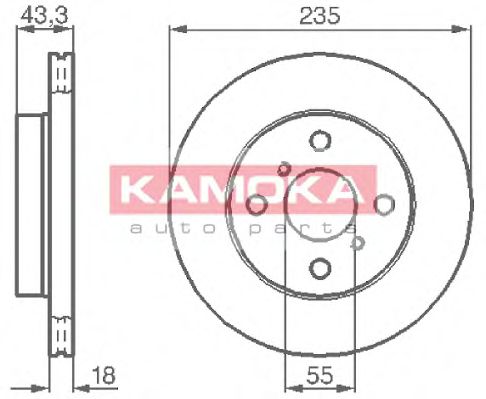 Гальмiвнi диски TOYOTA YARIS I 99- BREMBO арт. 1032168