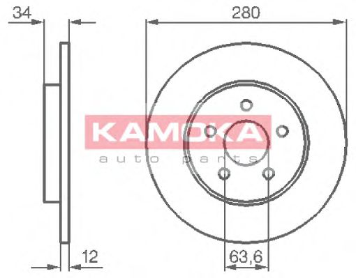 Гальмiвнi диски FORD MONDEO III 00-/JAGUAR X-TYPE 01- TRW арт. 1032252