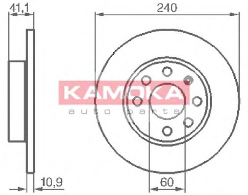 Гальмiвнi диски OPEL CORSA C 00- BOSCH арт. 1032258