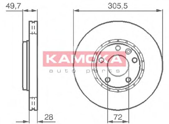 Гальмiвнi диски Renault Trafic/Opel Vivaro/Nissan Primastar 01- BOSCH арт. 1032408