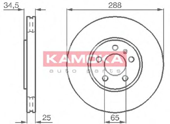 Гальмiвнi диски AUDI A3 96-01/SKODA OCTAVIA 96-/VW GOLF IV 98-05 FEBIBILSTEIN арт. 1032442